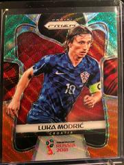 Luka Modric [Green & Orange Wave] Soccer Cards 2018 Panini Prizm World Cup Prices