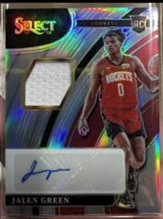 Jalen Green Basketball Cards 2021 Panini Select Rookie Jersey Autographs Prices