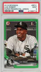 Luis Robert [Green] Baseball Cards 2018 Bowman Paper Prospects Prices