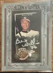 Bernie Williams [X Silver Frame] Baseball Cards 2022 Topps Allen & Ginter Mini Autographs Prices