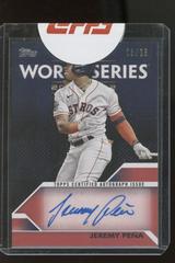 Jeremy Pena [Red] #WCA-JP Baseball Cards 2023 Topps World Series Champion Autograph Prices