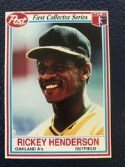 Rickey Henderson #25 Baseball Cards 1990 Post Cereal Prices