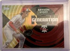 Bryson Stott [Gold] Baseball Cards 2022 Topps Update Generation Now Prices