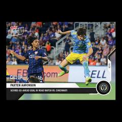Paxten Aaronson #159 Soccer Cards 2021 Topps Now MLS Prices