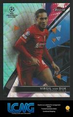 Virgil Van Dijk [Aqua] #72 Soccer Cards 2021 Topps Finest UEFA Champions League Prices