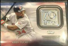 Kirby Puckett #T70P-KP Baseball Cards 2021 Topps 70th Anniversary Logo Patch Prices