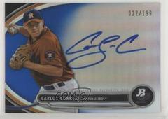 Carlos Correa [Blue Refractor] Baseball Cards 2013 Bowman Platinum Autograph Prospects Prices