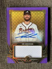 Ian Anderson [Amethyst] #ASJR-IA Baseball Cards 2022 Topps Triple Threads Single Jumbo Relics Autographs Prices
