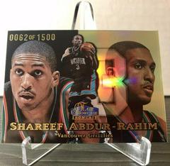 Shareef Abdur-Rahim Row 1 #9 Basketball Cards 1998 Flair Showcase Prices