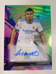 Casemiro [Green Wave] #BA-C Soccer Cards 2021 Topps Finest UEFA Champions League Autographs Prices