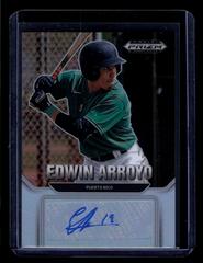 Edwin Arroyo #AU-EA Baseball Cards 2022 Panini Prizm Draft Picks Autographs Prices