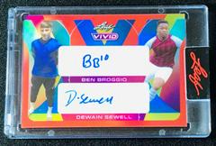 Ben Broggio , Dewain Sewell [Red] #DA-12 Soccer Cards 2022 Leaf Vivid Dual Autographs Prices