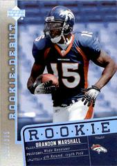 Brandon Marshall [Holofoil] Football Cards 2006 Upper Deck Rookie Debut Prices