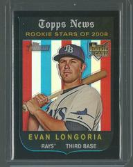 Evan Longoria [Black Border Refractor] #C220 Baseball Cards 2008 Topps Heritage Chrome Prices
