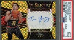 Trae Young [Gold] #TYG Basketball Cards 2018 Panini Select Rookie Signatures Prices