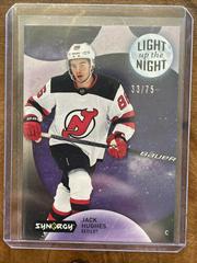 Jack Hughes [Pink] #LN-JH Hockey Cards 2022 Upper Deck Synergy Light Up The Night Prices
