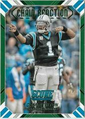 Cam Newton [Green] #1 Football Cards 2016 Panini Score Chain Reaction Prices