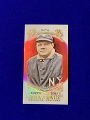 Babe Ruth [Mini Red Refractor] #120 Baseball Cards 2021 Topps Allen & Ginter Chrome Prices