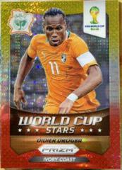 Didier Drogba [Yellow & Red Pulsar] Soccer Cards 2014 Panini Prizm World Cup Stars Prices