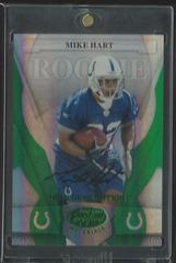 Mike Hart [Mirror Emerald Autograph] #186 Football Cards 2008 Leaf Certified Materials Prices