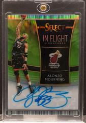 Alonzo Mourning [Neon Green Prizm] #IF-AMG Basketball Cards 2018 Panini Select in Flight Signatures Prices