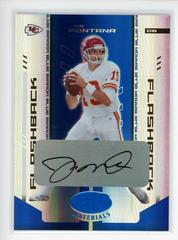 Joe Montana [Mirror Blue Autograph] #137 Football Cards 2004 Leaf Certified Materials Prices