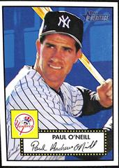 Paul O'Neill [Black Back] #6 Baseball Cards 2001 Topps Heritage Prices