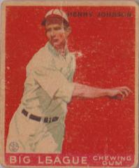 Henry Johnson #14 Baseball Cards 1933 Goudey Prices