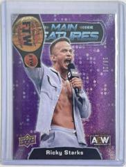 Ricky Starks [Purple] Wrestling Cards 2022 Upper Deck AEW Main Features Prices