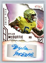 Dylan McDuffie [Red] #SPA-DM Football Cards 2023 Sage Sneak Peek Autographs Prices