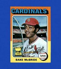 Bake McBride #174 Baseball Cards 1975 Topps Mini Prices