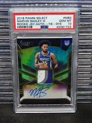 Marvin Bagley III [Tie Dye] #MB3 Basketball Cards 2018 Panini Select Rookie Jersey Autographs Prices