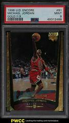 Michael Jordan [Gold F/X] #91 Basketball Cards 1998 Upper Deck Encore Prices