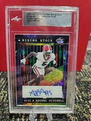 Adonai Mitchell [Crystal Lightning] #RS-AM1 Football Cards 2022 Leaf Valiant Autographs Rising Stock Prices
