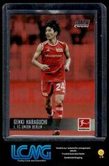 Genki Haraguchi [Red Refractor] #16 Soccer Cards 2021 Stadium Club Chrome Bundesliga Prices