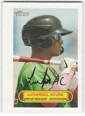 Luisangel Acuna #73PU-6 Baseball Cards 2022 Topps Heritage Minor League 1973 Pin Up Prices