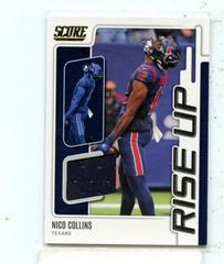 Nico Collins Football Cards 2022 Panini Score Rise Up Prices