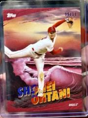 Shohei Ohtani [Alizarin Crimson] Baseball Cards 2023 Topps X Bob Ross The Joy Of Painting the Corners Prices