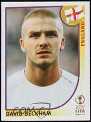 David Beckham [Blue Back] Soccer Cards 2002 Panini World Cup Korea Japan Stickers Prices