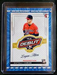 Logan Allen Baseball Cards 2023 Topps Chrome Update MLB Debut Patch Autograph Prices