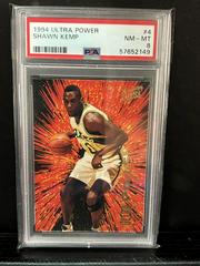Shawn Kemp #4 Basketball Cards 1994 Ultra Power Prices