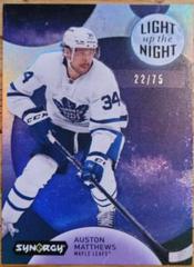 Auston Matthews [Pink] Hockey Cards 2022 Upper Deck Synergy Light Up The Night Prices