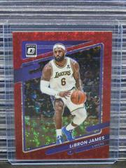 LeBron James [Fast Break Red] #41 Basketball Cards 2021 Panini Donruss Optic Prices