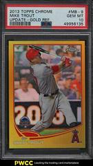 Mike Trout [Gold Refractor] #MB-9 Baseball Cards 2013 Topps Chrome Update Prices