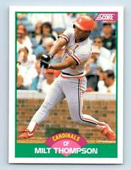 Milt Thompson #45T Baseball Cards 1989 Score Traded Prices
