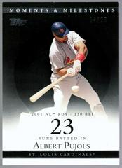 Albert Pujols [97 RBI Black] Baseball Cards 2007 Topps Moments & Milestones Prices