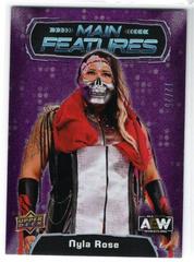 Nyla Rose [Purple] Wrestling Cards 2022 Upper Deck AEW Main Features Prices