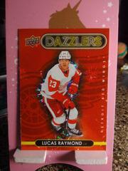 Lucas Raymond [Red] #DZ-12 Hockey Cards 2022 Upper Deck Dazzlers Prices