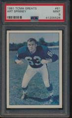 Art Spinney #61 Football Cards 1981 TCMA Greats Prices