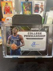 Adama Sanogo [Black] #CP-ADS Basketball Cards 2023 Panini Prizm Draft Picks College Penmanship Autographs Prices